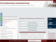 Tablet Screenshot of personalabwerbung.ch